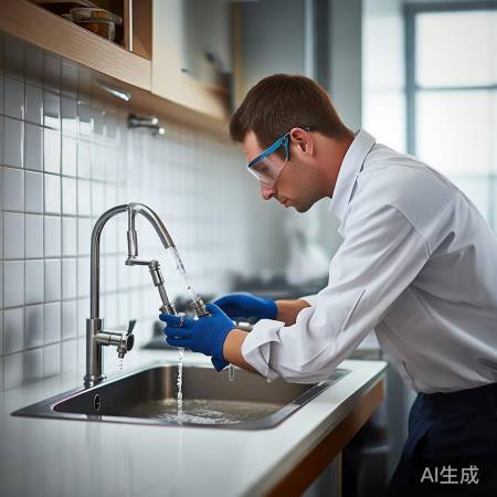 更换八字阀，注意关闭进水阀和选