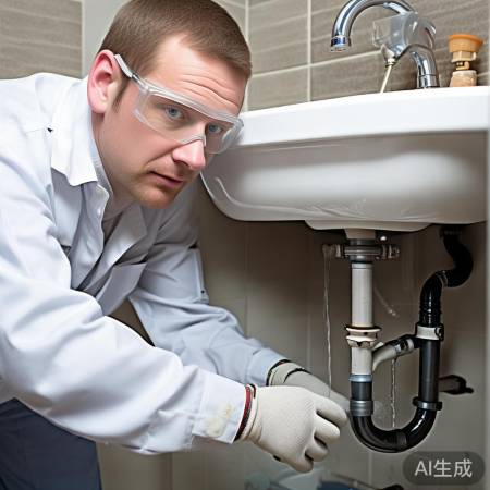 关闭进水阀，排空后疏通管道