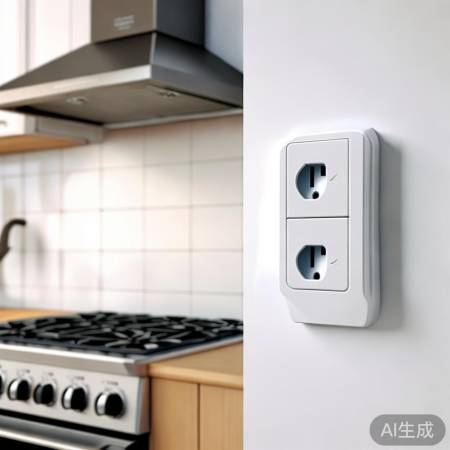 油烟机防溅插座，防短路防油污