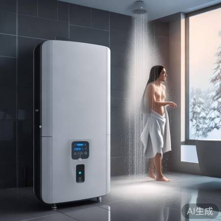 空气能热水器洗澡，舒适温暖