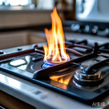 燃气灶打火不灵，方法解决。