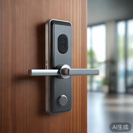 智能锁，多解锁方式，现代设计