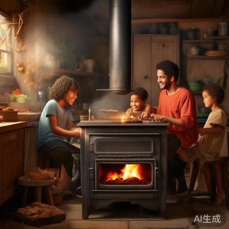 柴火灶价廉物美，环保省钱。