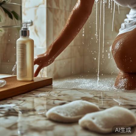 洗澡后，滋润保养，泡脚更完美