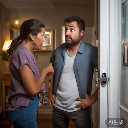 智能锁故障,夫妻误用钥匙