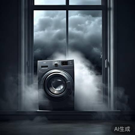 落地窗前摆放洗衣机是否合适？