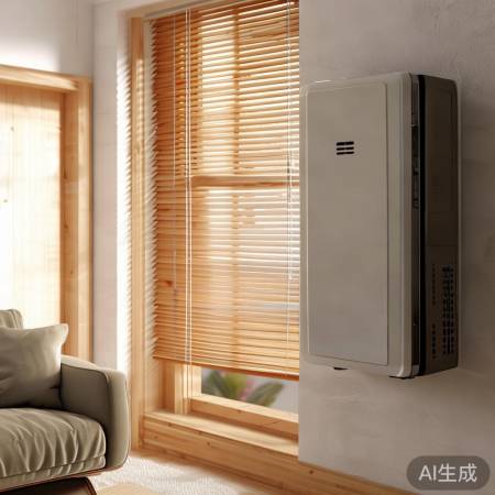 壁挂炉烟筒配百叶窗：美观实用两不误