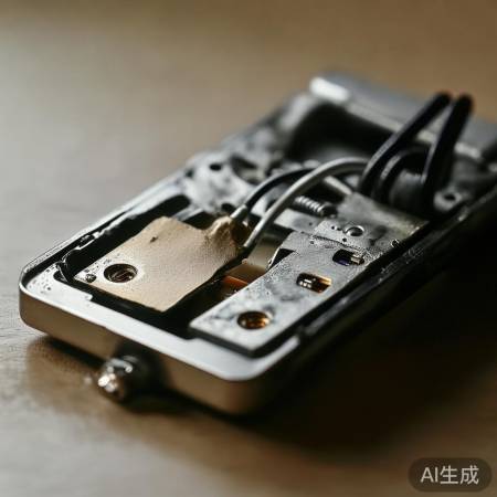 电池位于底部，一按胶纸脱落