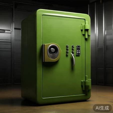 牛油果色保险柜,温馨耐用