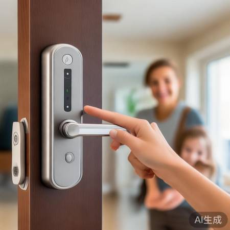 沃尔玛指纹锁，价格亲民，安装简