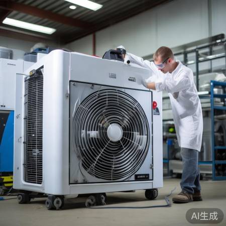 清洁空气能热泵，高效运行