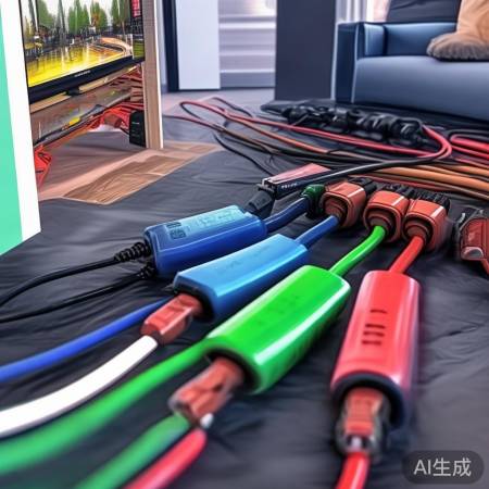 分量线连接，注意色差