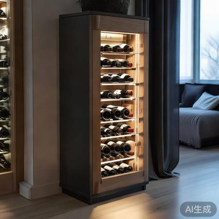 红酒柜灯光，和谐家居装饰