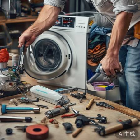 断电准备，清洁衣物工具