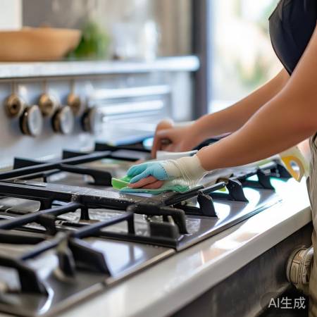 燃气灶定期清洁