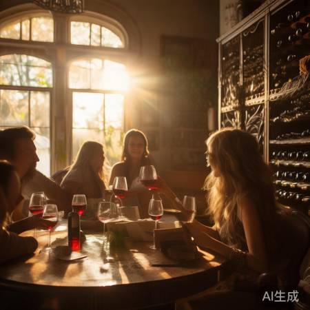 周末午后,红酒书香