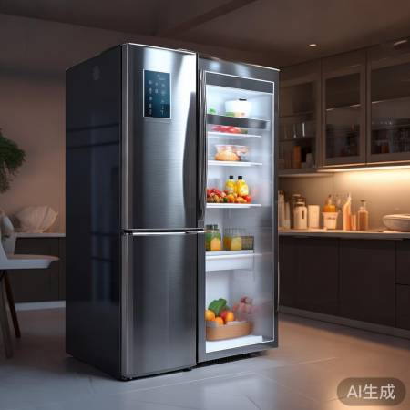 松下570升美菱冰箱，大容量，