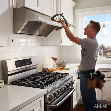 油烟机安装技巧：位置近，水平装