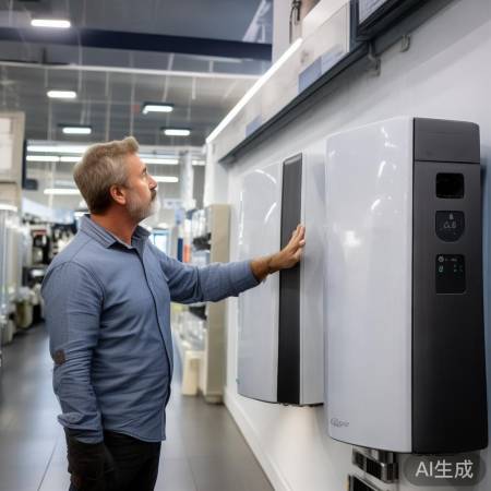 实体店考察壁挂炉