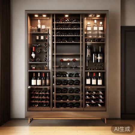 酒柜高度宜与视线平行