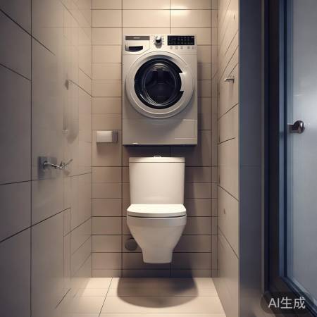壁挂洗衣机巧挂马桶，家居空间新创意