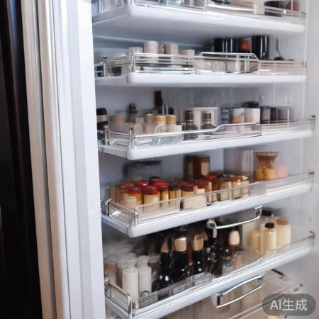 美妆冰箱抽屉设计，节省空间方便