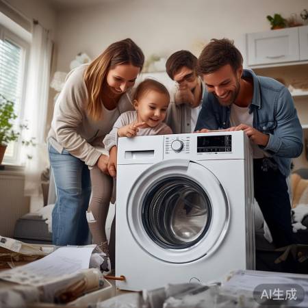 三洋洗衣机，安装简单易行