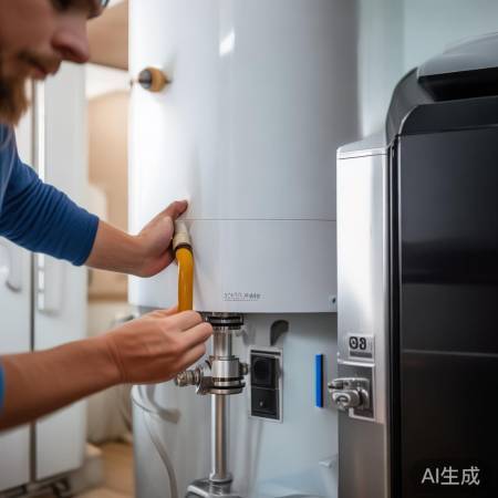 调整热水器,检查无泄漏后使用