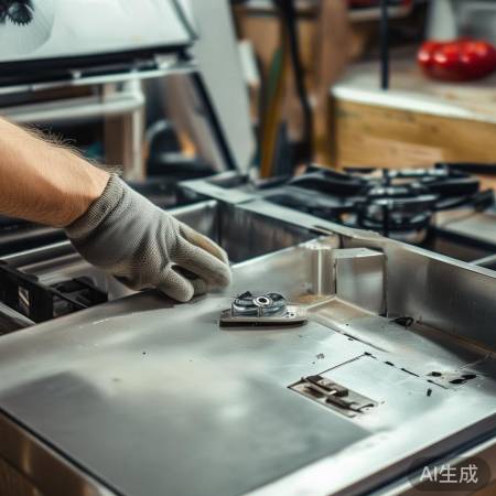 安装新灶头，轻柔拧紧螺丝