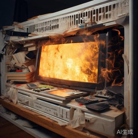 电视散热勿堵杂物