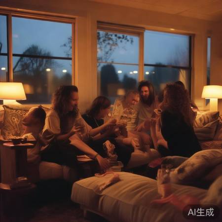 周末沙发聊天，自然舒适