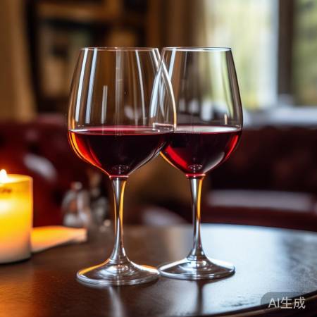 酒柜摆放技巧：如何优雅放置2个红酒杯？