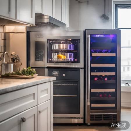 蒸烤箱红酒柜组合套装，多功能家居生活新选择