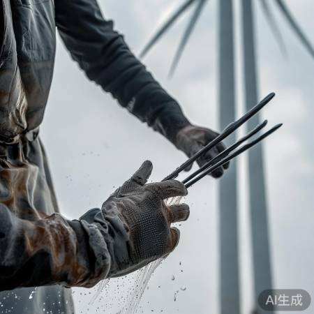 清洗风轮,用筷子转动。