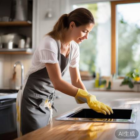 “油烟机清洁,省时又省费”