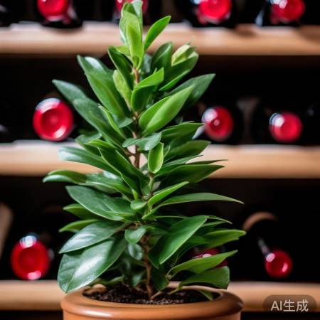 酒柜添绿植，空气清新又搭配