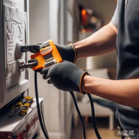 连接消毒柜电源，检查漏电