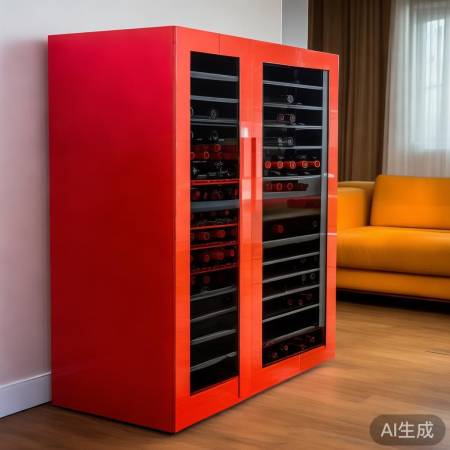 色彩鲜艳红酒柜，个性又考搭配