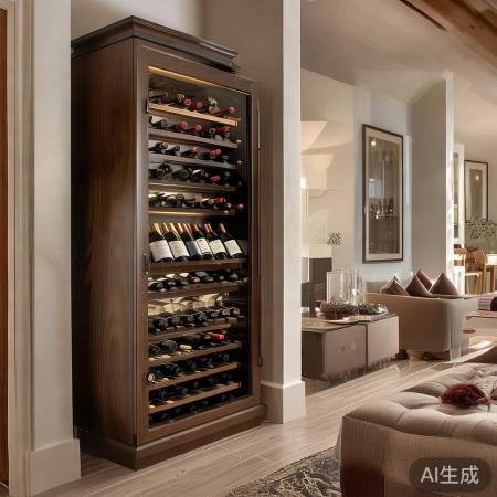 红酒柜尺寸适中，显品味