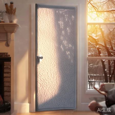 “隔音毛毡门贴，冬日宁静好帮手