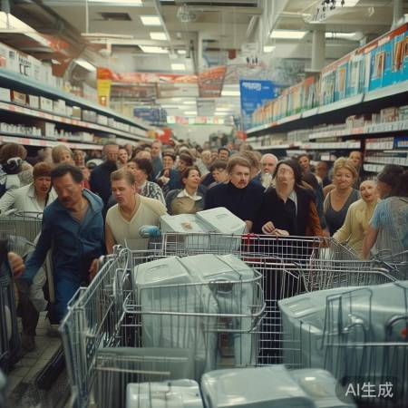 俄人抢购洗衣机