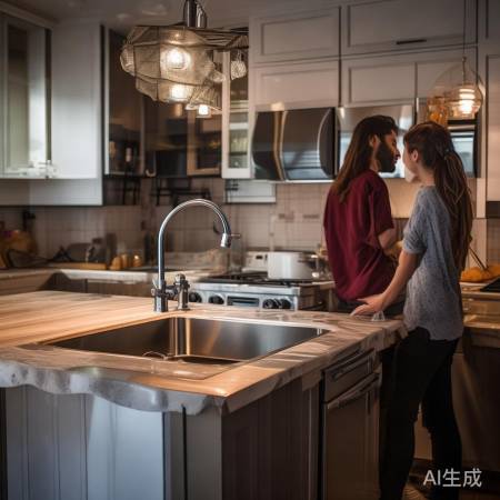 厨房布局,水槽与灶台分离