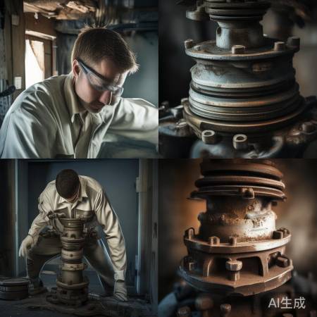 拆卸旧角阀步骤