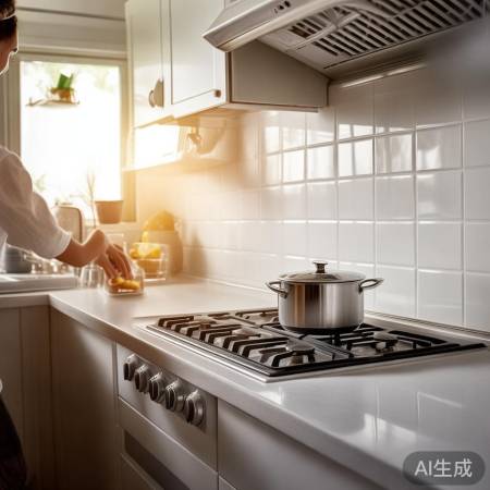 “用燃气灶通风防油烟”