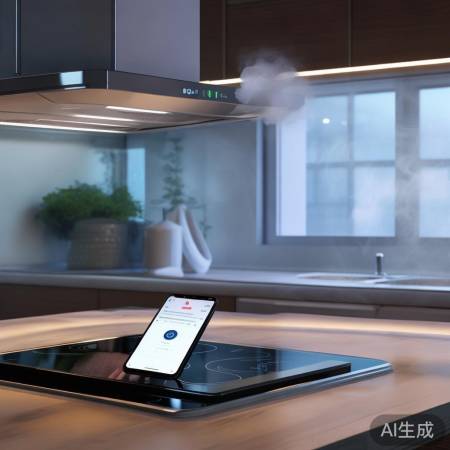 智能油烟机，远程操控方便