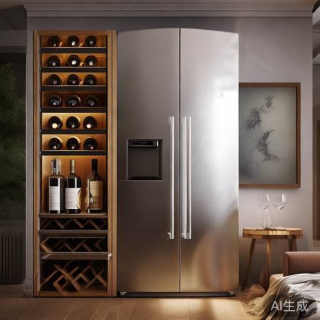 酒柜冰箱,时尚冷藏新玩法