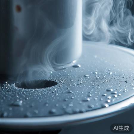 热水器加热有蒸汽,底部排水孔排