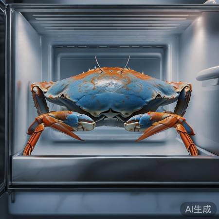 螃蟹冷藏2-3天，鲜活优先食用
