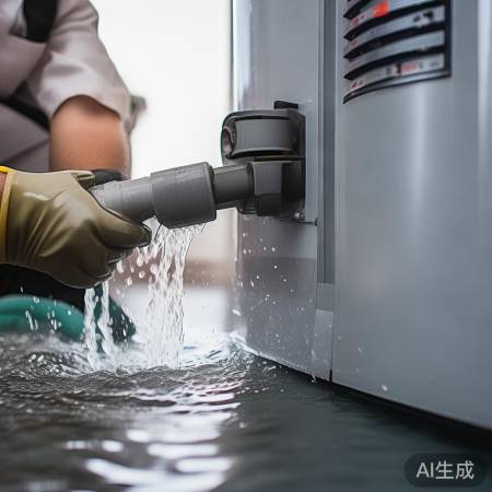 清洗排污阀，热水器大扫除