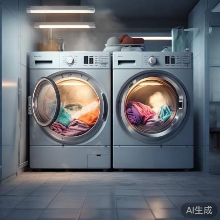 “双桶洗衣机，方便实用”
